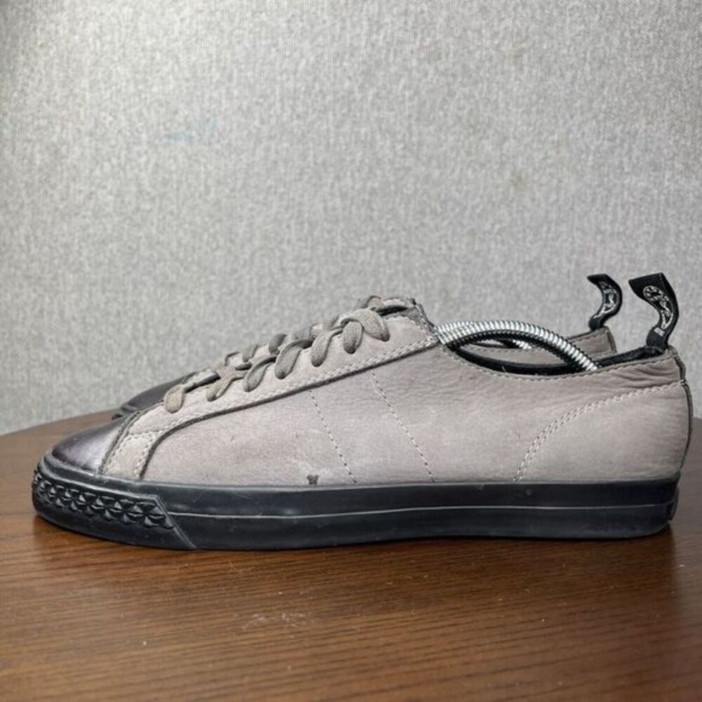 Todd Snyder PF Flyers Shoes Men's 8 Gray Leather Comfort Lace Up Walking Sneaker